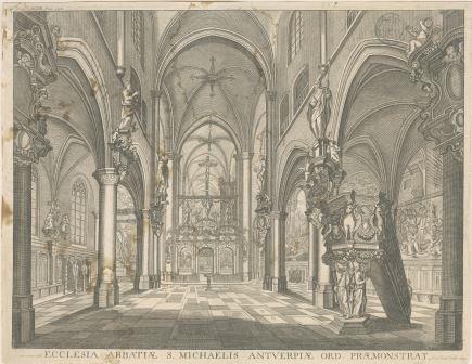 The abbey church’s interior (1694)