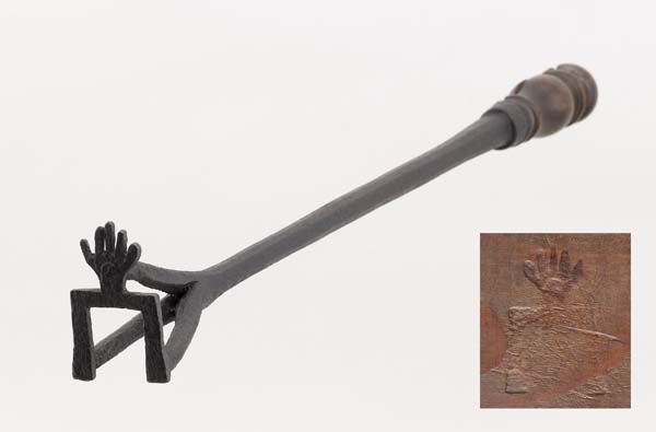 Branding iron from the prison in Steen Castle