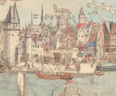 The medieval wharf around 1515