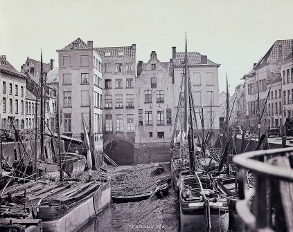 Sint-Jansvliet in a photo around 1880